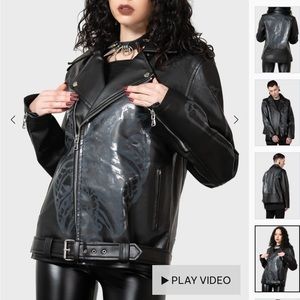 Killstar Skeleton Vegan Leather Jacket